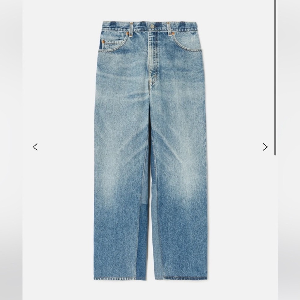 Re/Done Light Blue Straight Leg Jeans